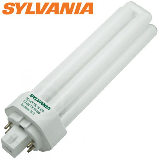 SYLVANIA 20871 CF42DT/E/IN/835 ECO 42W 4 Pin CFL GX24q-4 3500K